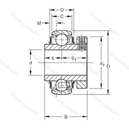 Подшипник шариковый радиальный GCE 17KRRB