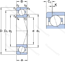 Подшипник 71918 CE/HCP 4AH 1 в Омске