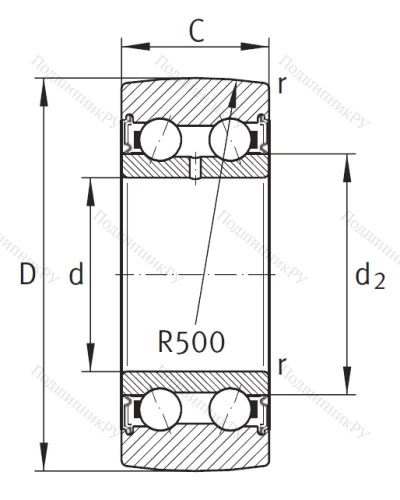 Подшипник LR 5206 2Z от производителя  INA