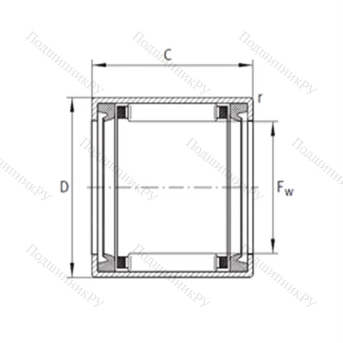 Подшипник игольчатый радиальный F-53082.1