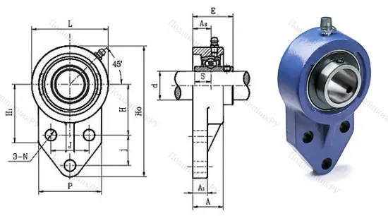 Подшипниковый узел UCFB 201
