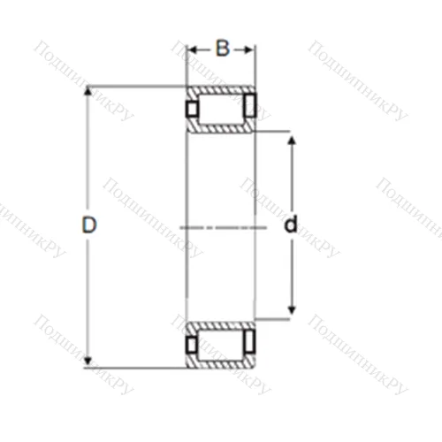 Подшипник роликовый радиальный NCF 2938 V от производителя  SIGMA