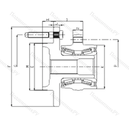 Подшипник шариковый радиально-упорный IJ 223078 от производителя  ILJIN