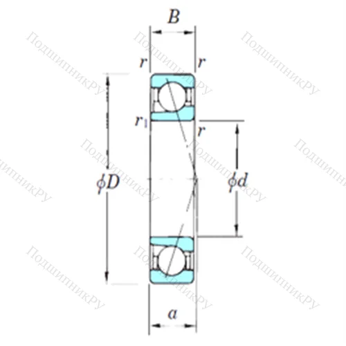 Подшипник шариковый радиально-упорный 7228CPA