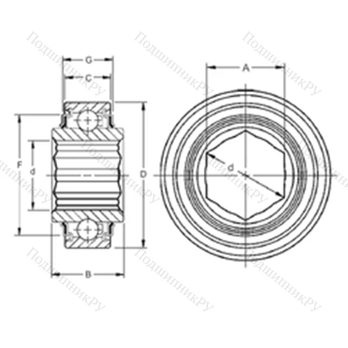 Подшипник шариковый радиальный 202KRR 3 от производителя  TIMKEN