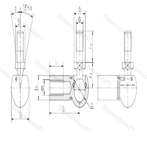 Подшипник скольжения сферический SQGL 5 от производителя  LS