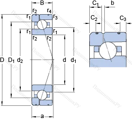 Подшипник 7006 CE/HCP 4AL 1 в Омске