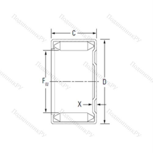Подшипник игольчатый радиальный M 22201