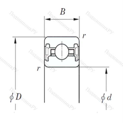 Подшипник шариковый радиальный KUC 050 2RD