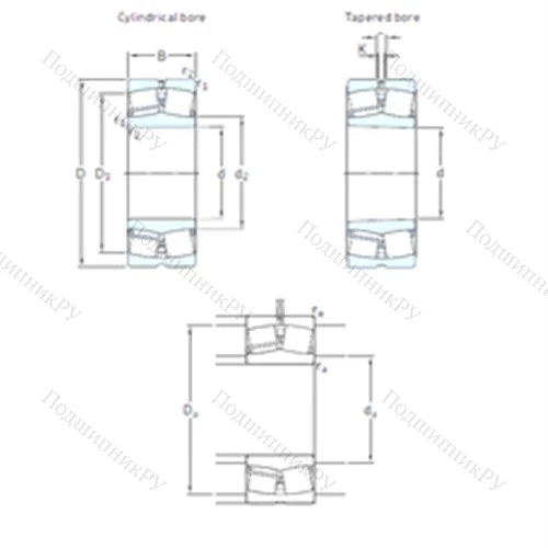 Подшипник роликовый радиальный самоцентрирующийся 22338 CCKJA/W 33VA 405 от производителя  SKF