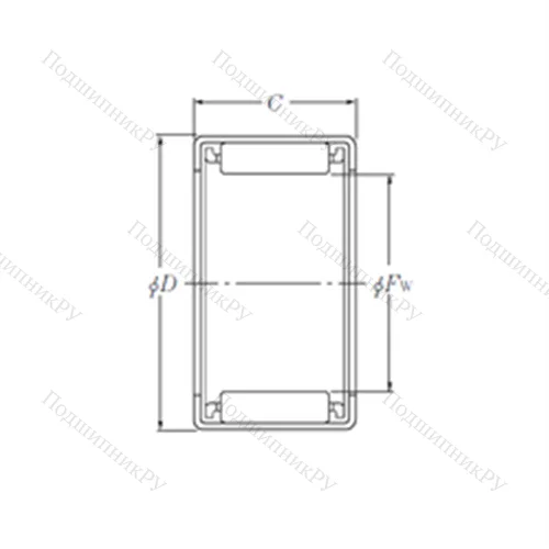 Подшипник игольчатый радиальный HMK 3025