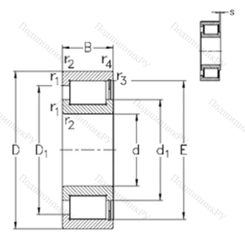 Подшипник роликовый радиальный NCF 18/560-V от производителя  NKE
