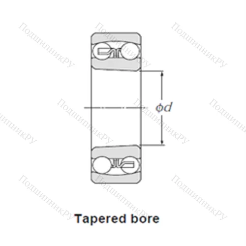 Подшипник шариковый радиальный самоцентрирующийся 2206K