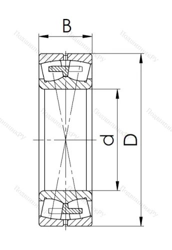 Сферический роликовый подшипник 3003132 H (23032 MW 33) в Омске