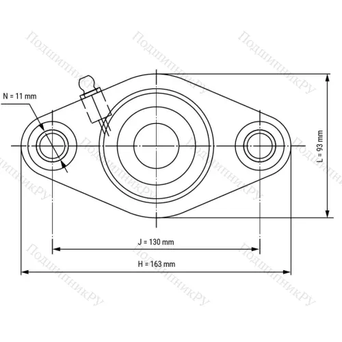 Подшипниковый узел WP-SSBFL 207 - Вал: 35 мм от производителя  LPZ
