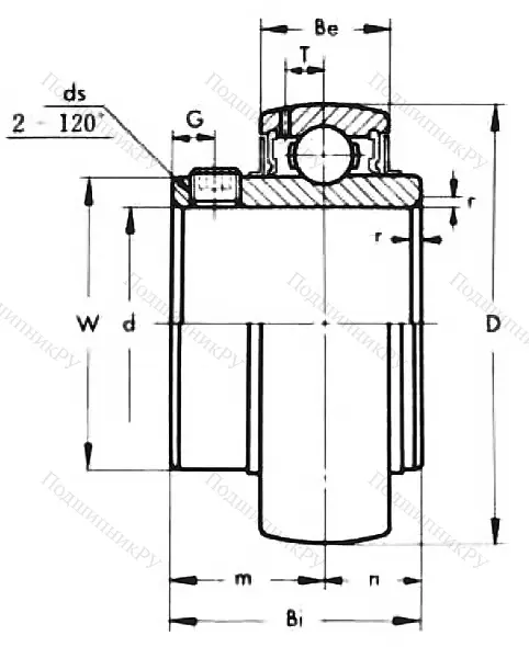 Корпусный подшипник UC 204-12 в Омске