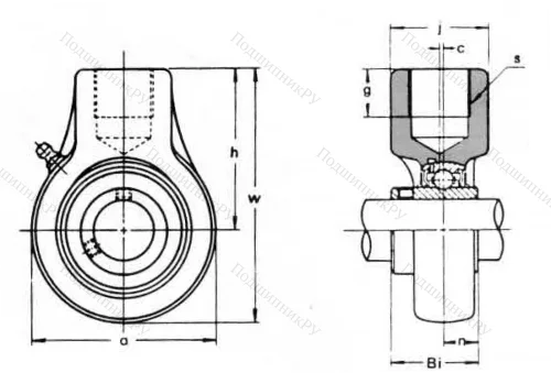 Подшипниковый корпус ECH 210 ASAHI в Омске