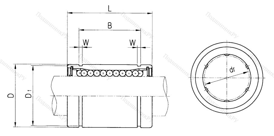 Подшипник LM 25 UU в Омске