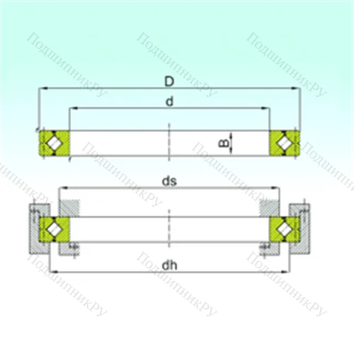 Подшипник роликовый опорно-поворотный CRBC 20035 от производителя  ISB