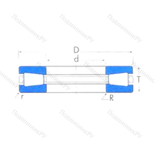 Подшипник роликовый упорный T 921V
