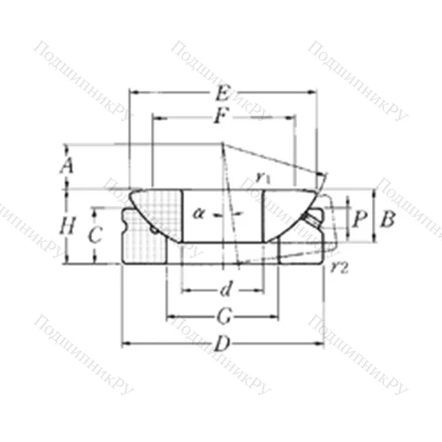 Подшипник скольжения сферический SAT 20 от производителя  NTN