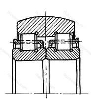 Модификация подшипника 982807М размер 35x77,1x37,8 от производителя  ГПЗ-10-ГПЗ