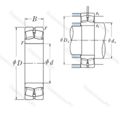 Подшипник роликовый радиальный самоцентрирующийся 21314EAE 4