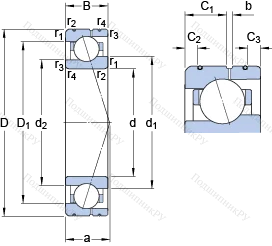 Подшипник 71914 ACE/HCP 4AL в Омске