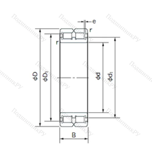 Подшипник роликовый радиальный RC 4912