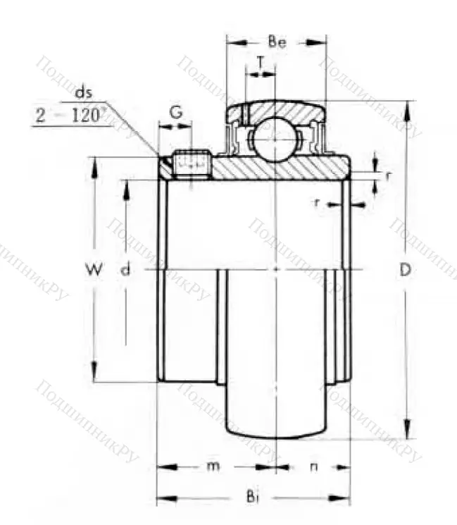 Корпусный подшипник UC 207-20 в Омске