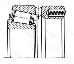 Модификация подшипника 17722Л1 размер 110x170x73 от производителя  ЕПК