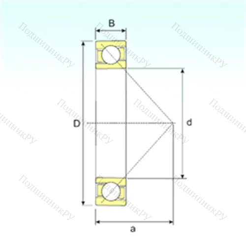 Подшипник шариковый радиально-упорный 718/560 A