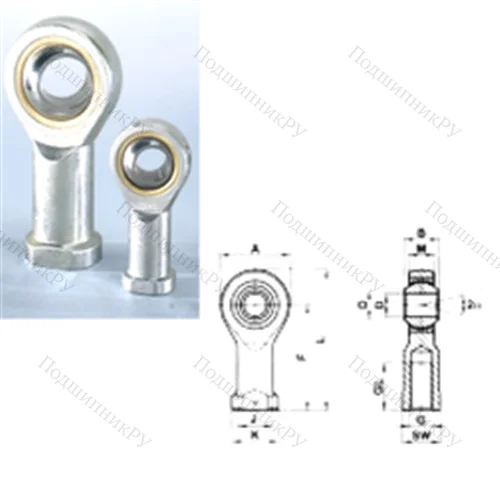 Подшипник скольжения сферический SIL 18T/K от производителя  CRAFT