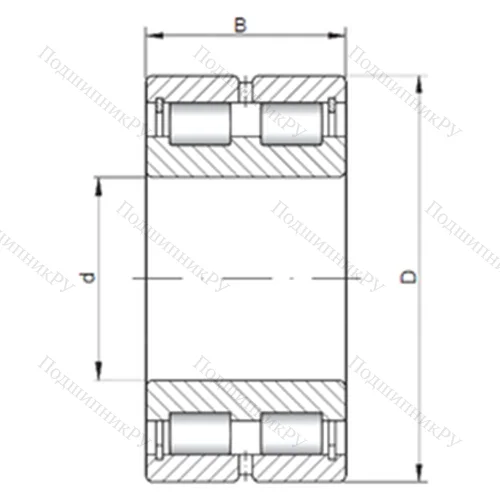 Подшипник роликовый радиальный NNCL 4856 V от производителя  CX