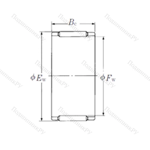 Подшипник игольчатый радиальный FBN-10138 от производителя  NSK Подшипник игольчатый радиальный FBN-10138 от производителя  NSK