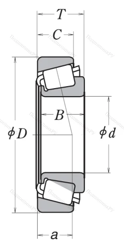 Конический роликовый подшипник HR 32018 XJ от производителя  NSK