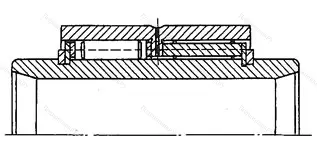 Модификация подшипника 5-714738 размер 190x240x100/124 от производителя  ГПЗ-24
