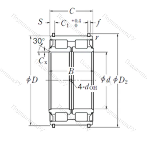Подшипник роликовый радиальный RS-5024NR от производителя  NSK Подшипник роликовый радиальный RS-5024NR от производителя  NSK