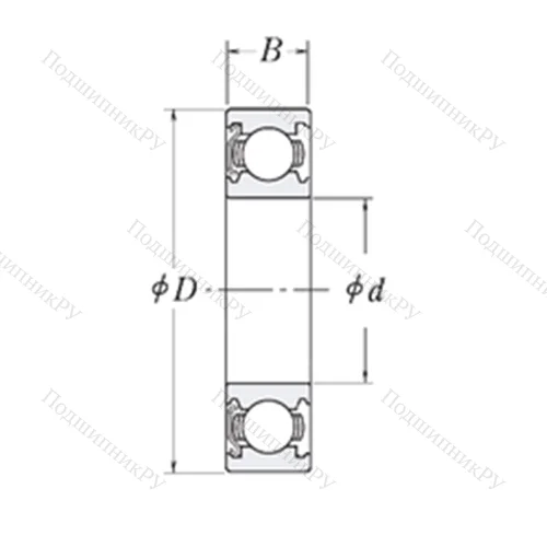 Подшипник шариковый радиальный KLNJ 1-Z от производителя  RHP