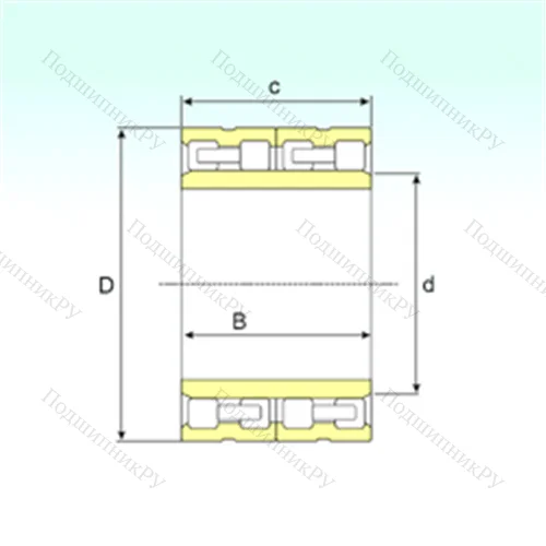 Подшипник роликовый радиальный FC 4462225