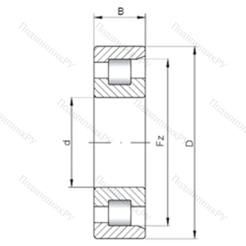 Подшипник роликовый радиальный NF 31/560 от производителя  CX