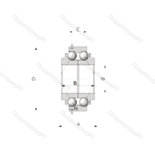 Подшипник шариковый радиально-упорный 35BVV 07X-6