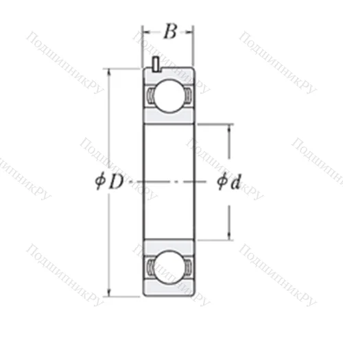Подшипник шариковый радиальный 83B 716-2C 3