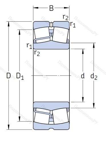 Сферический роликовый подшипник 22213 E/C 3 от производителя  SKF