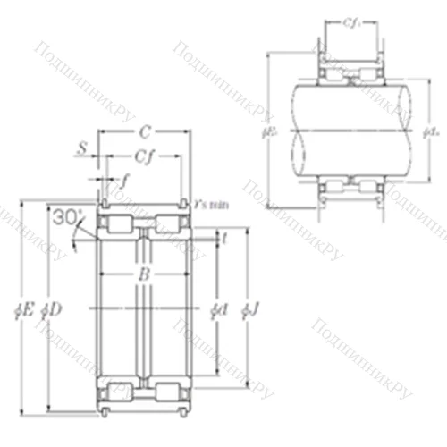 Подшипник роликовый радиальный SL 04-5088NR от производителя  NTN