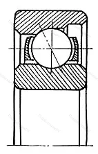 Модификация подшипника 5-6010Л1 размер 10x28x8 от производителя  ГПЗ-4