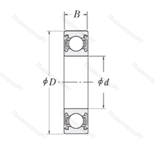 Подшипник шариковый радиальный KLNJ 1-2Z от производителя  RHP