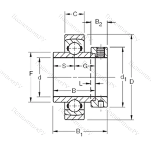 Подшипник шариковый радиальный SMN 115KS