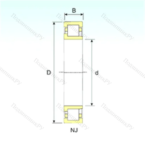Подшипник роликовый радиальный NJ 303