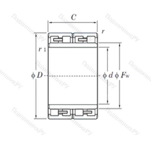 Подшипник роликовый радиальный 32FC 23170A